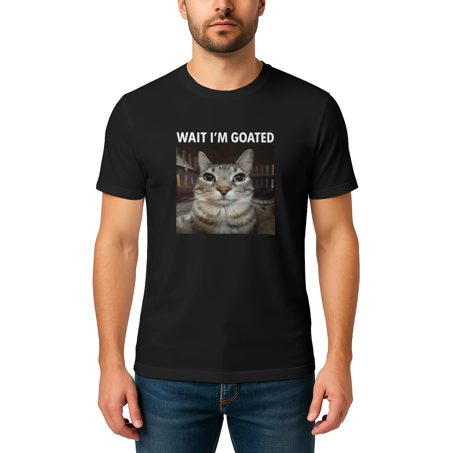 Eric Hartman Wait I'm Goated Meme Cat Shirt