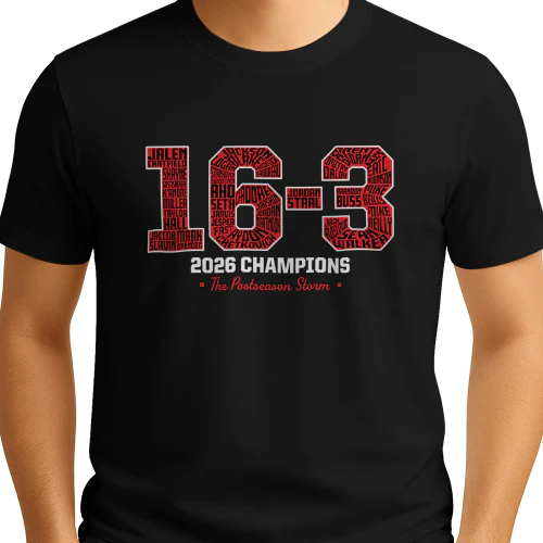 Carolina Hurricanes 16-3 2026 Champs Shirt