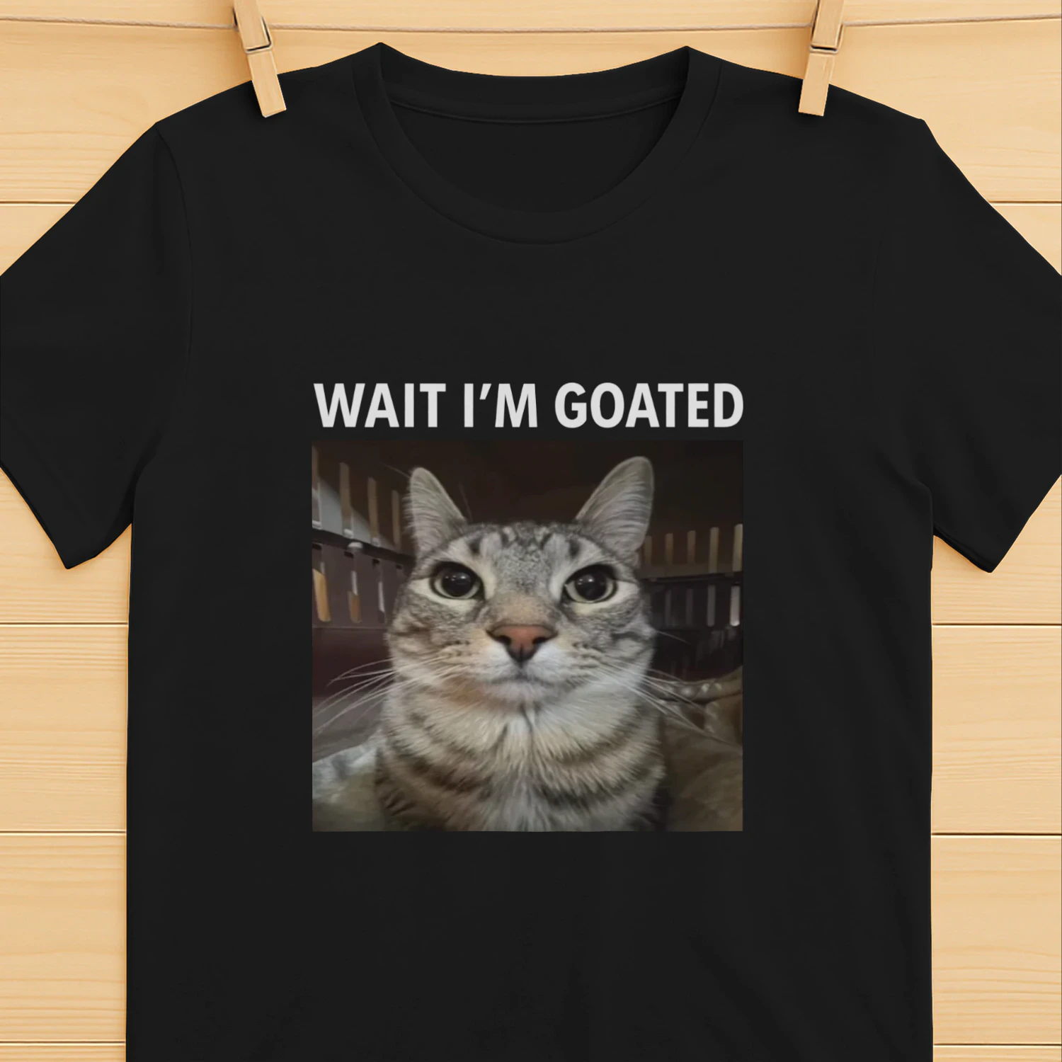 Eric Hartman Wait I'm Goated Meme Cat Shirt