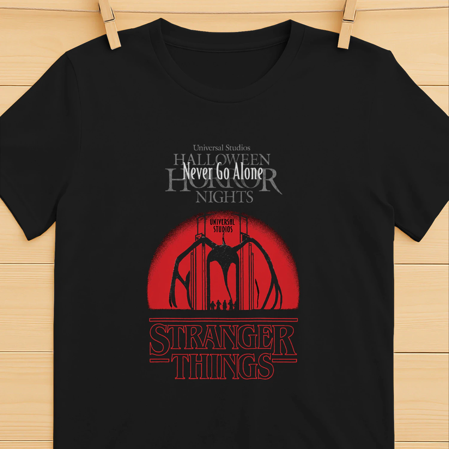 Never Go Alone Stranger Things Shirt