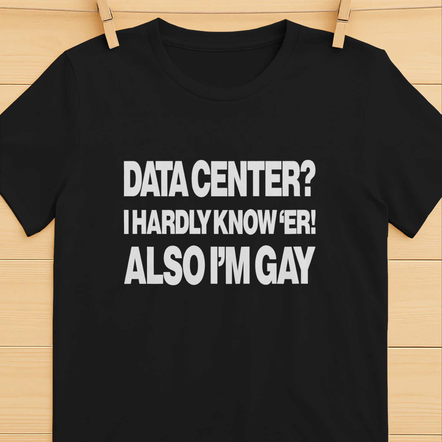 Data Center I Hardly Know 'Er! Also I'm Gay Shirt