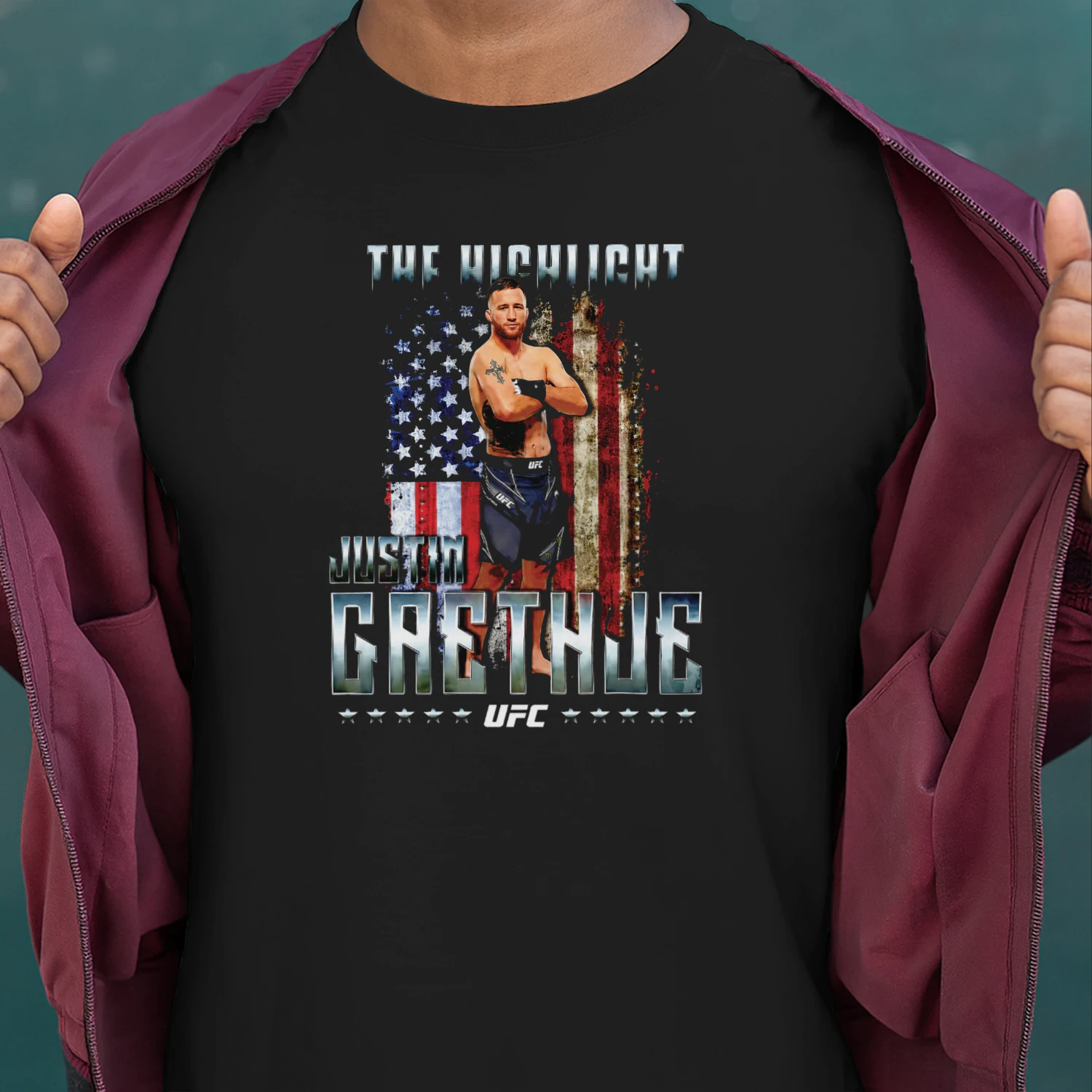 Justin Gaethje UFC Freedom 250 The Highlight Shirt