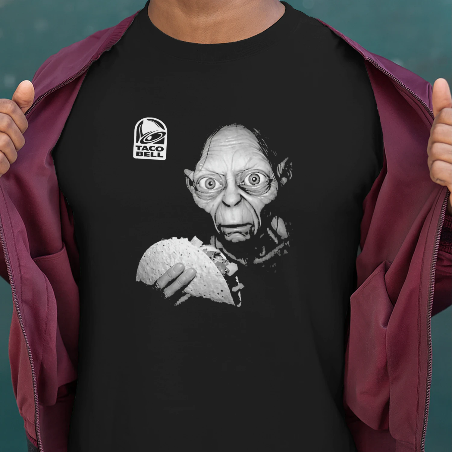 Benson Boone Wearing Gollum Taco Bell Shirt