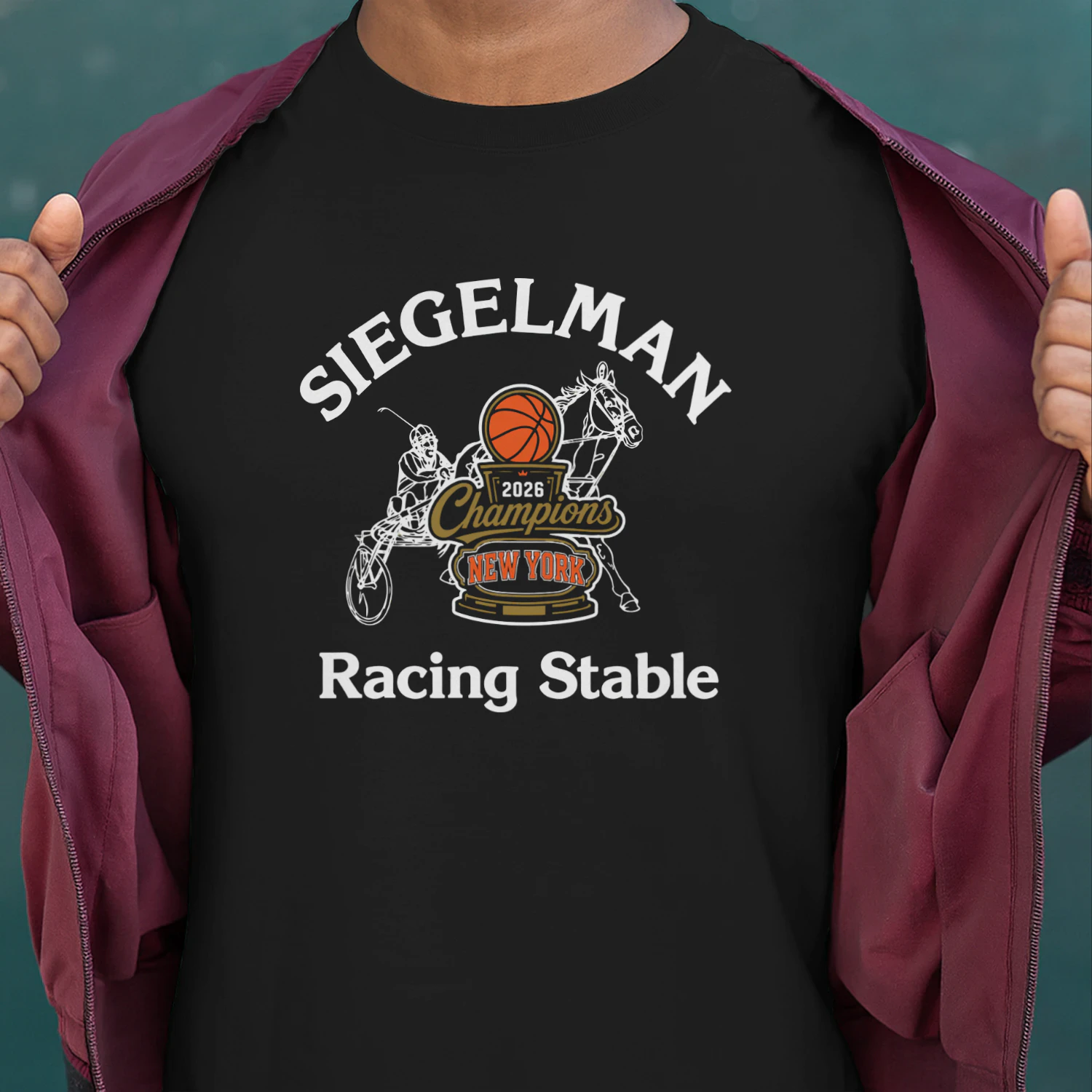 Josh Hart Siegelman Stable Knicks 2026 NBA Champions Racing Stable Parade Shirt