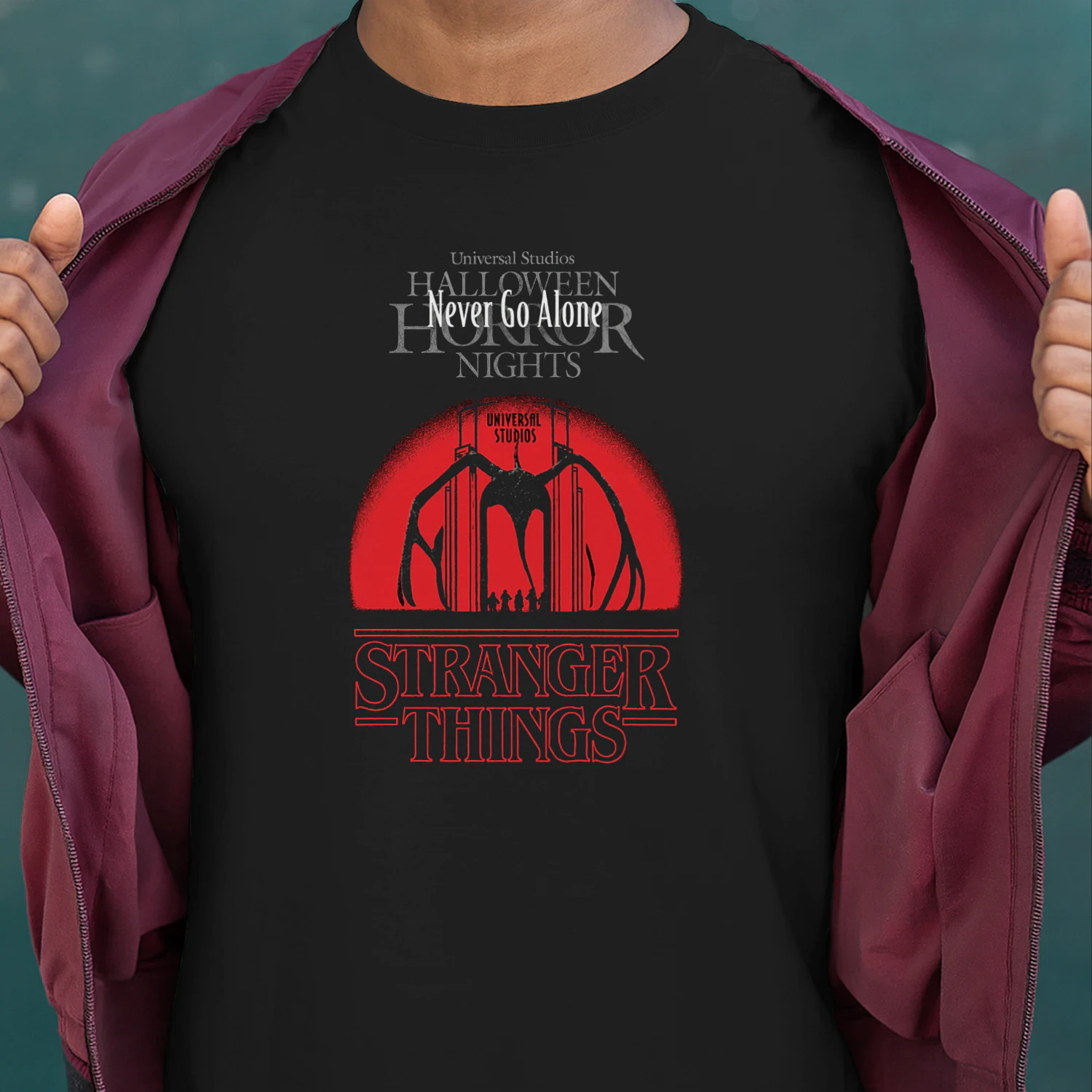 Never Go Alone Stranger Things Shirt