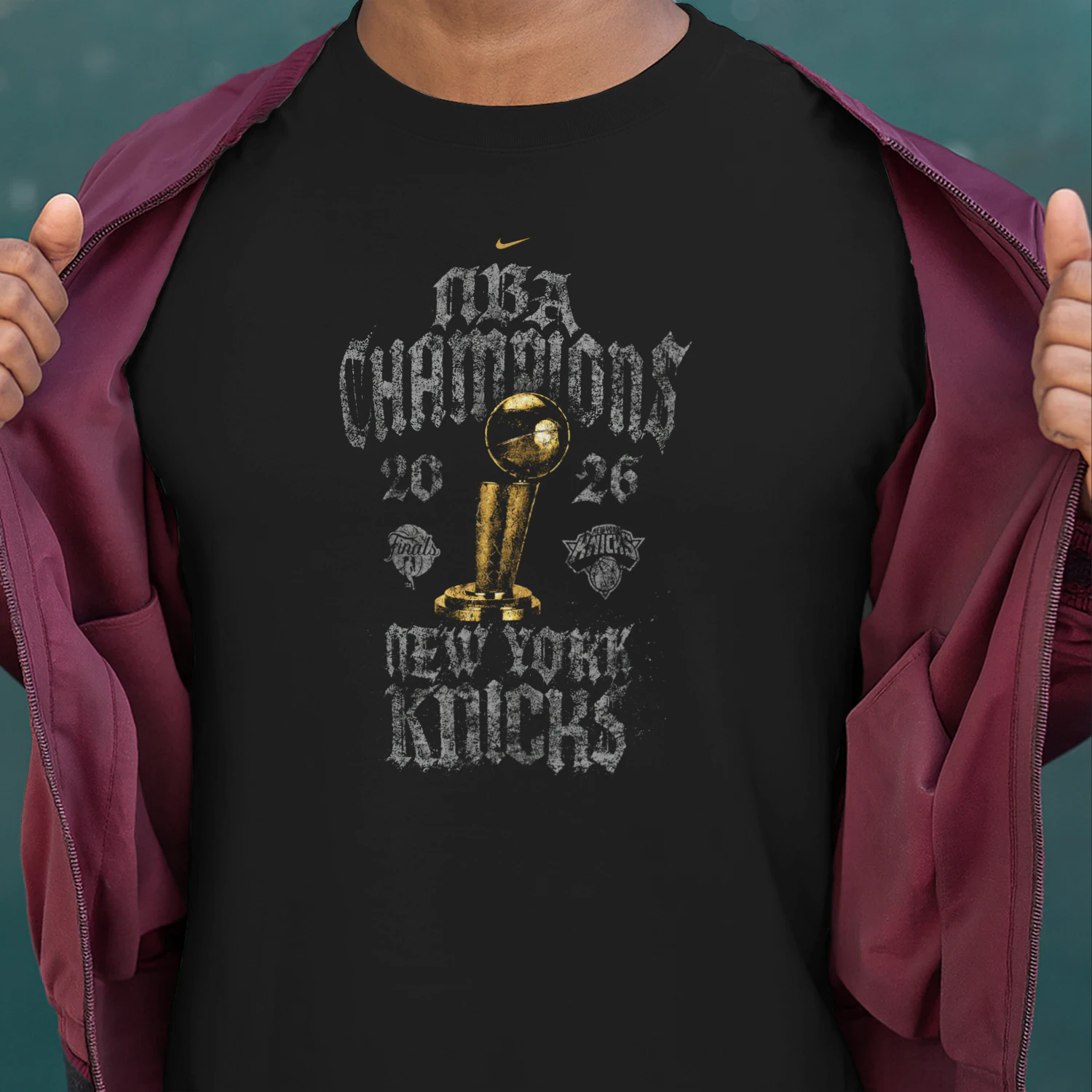 New York Knicks 2026 NBA Finals Champions Locker Room Shirt