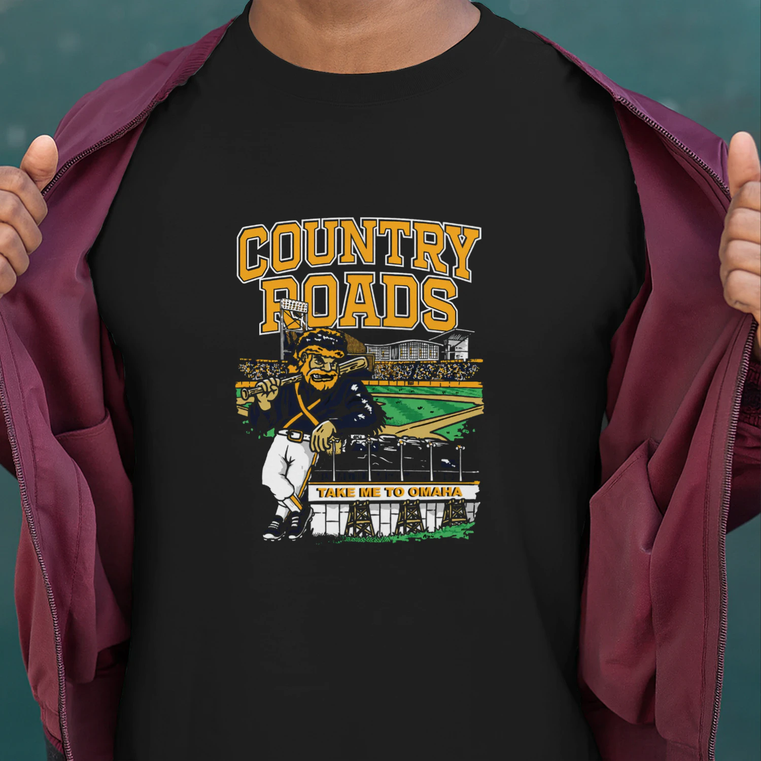 Country Roads Take Me To Omaha Shirt