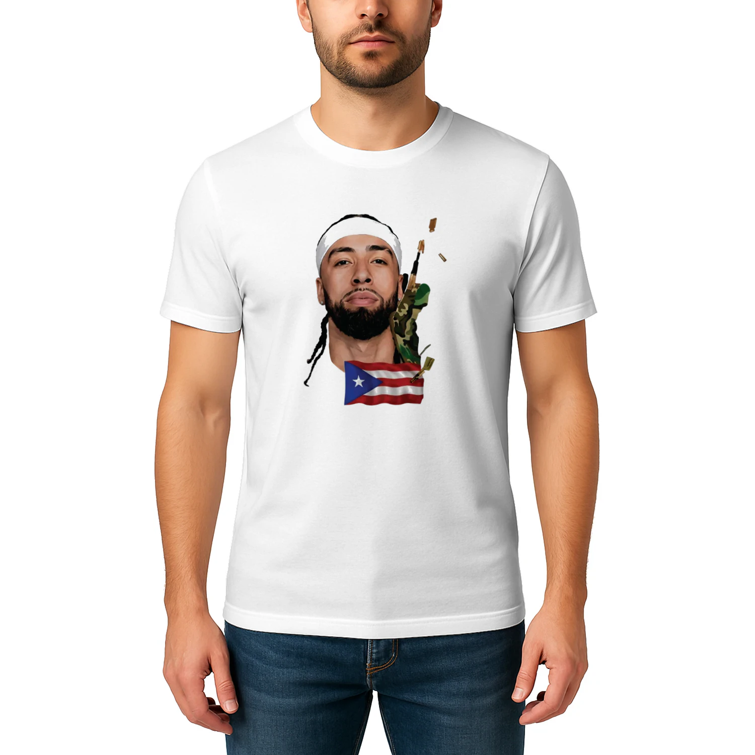 Jose Alvarado New York Knicks Signature Flag Finals Shirt