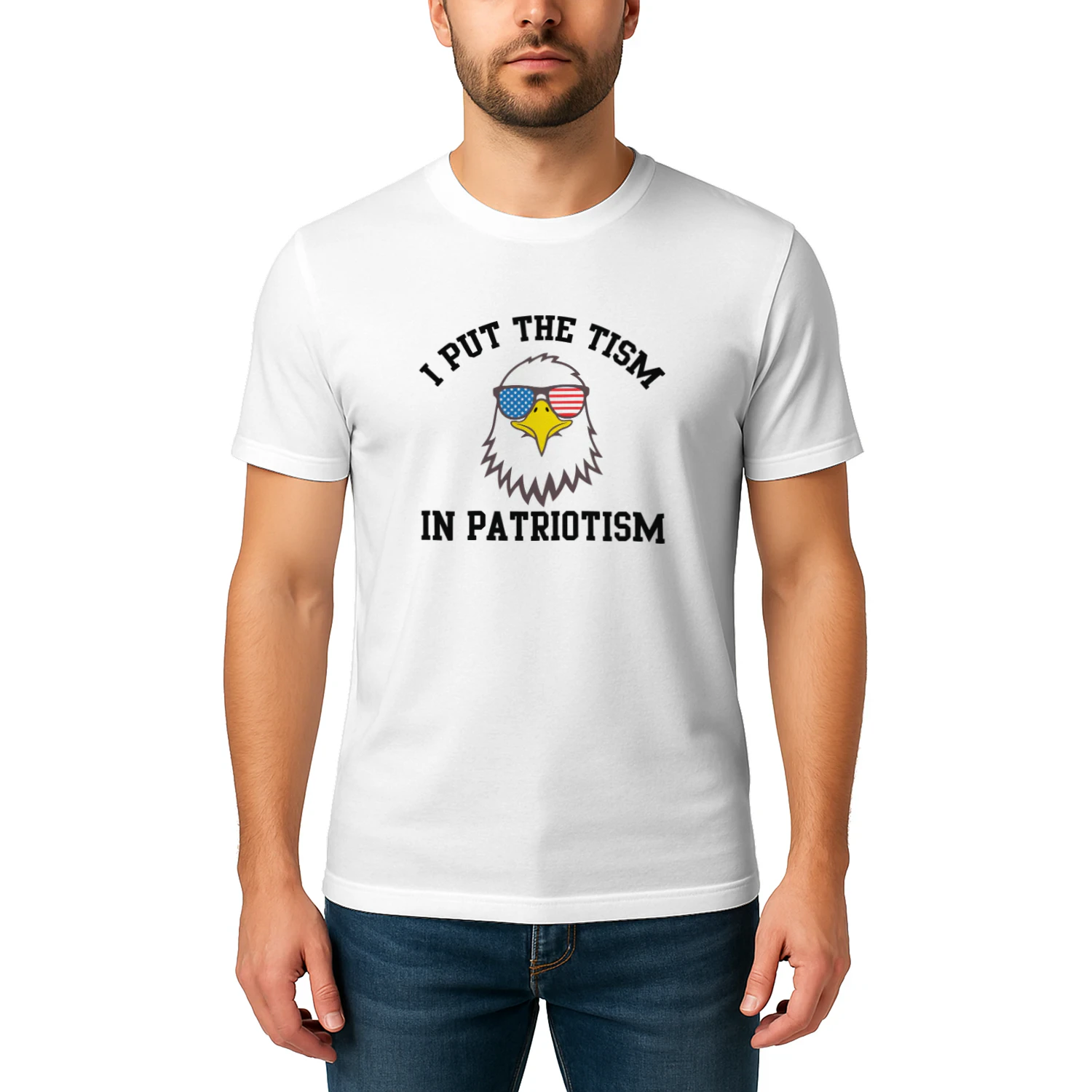 I Put The Tism In Patriotism Eagle Shirt