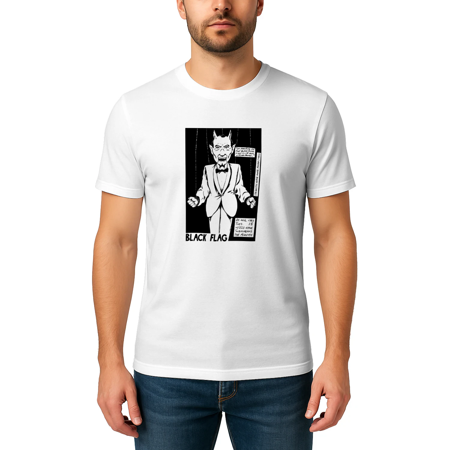 Travis Barker Raymond Pettibon Black Flag Shirt