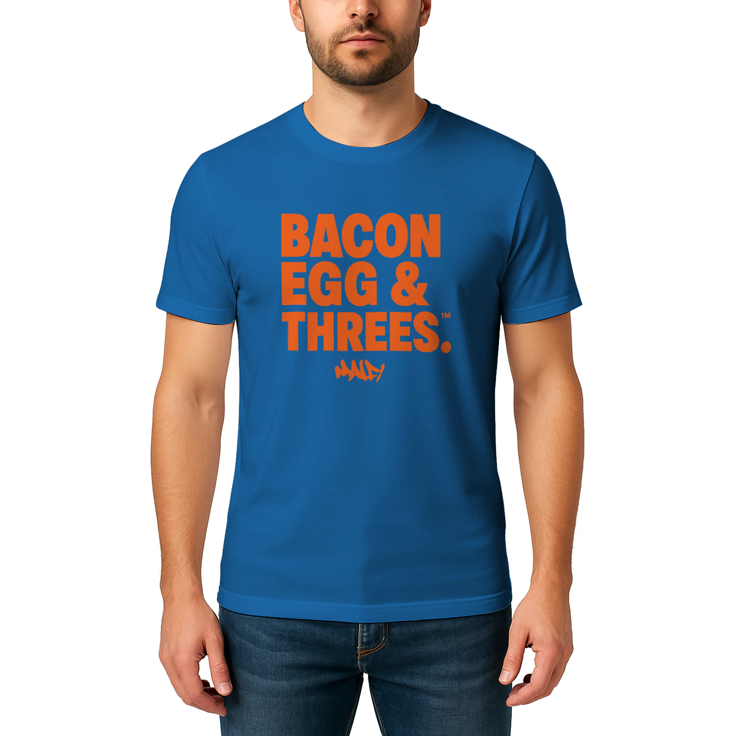 bacon egg and threes shirt
