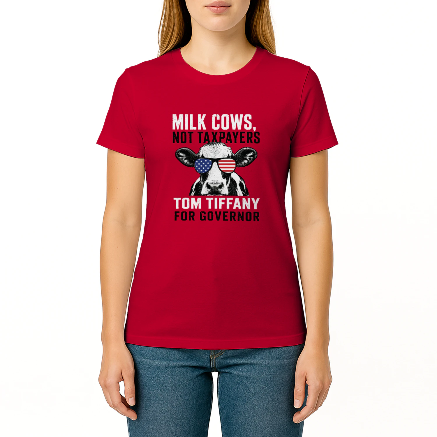 Milk Cows Not Taxpayers Tom Tiffany For Governor Shirt