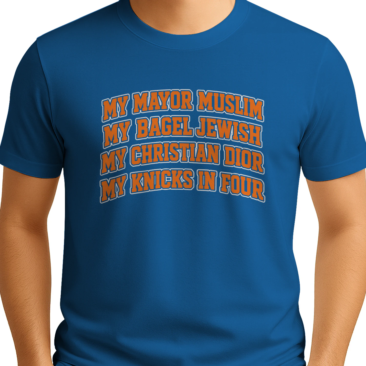 My Mayor Muslim, My Bagel Jewish, My Christian Fashion, My Team In Four Shirt