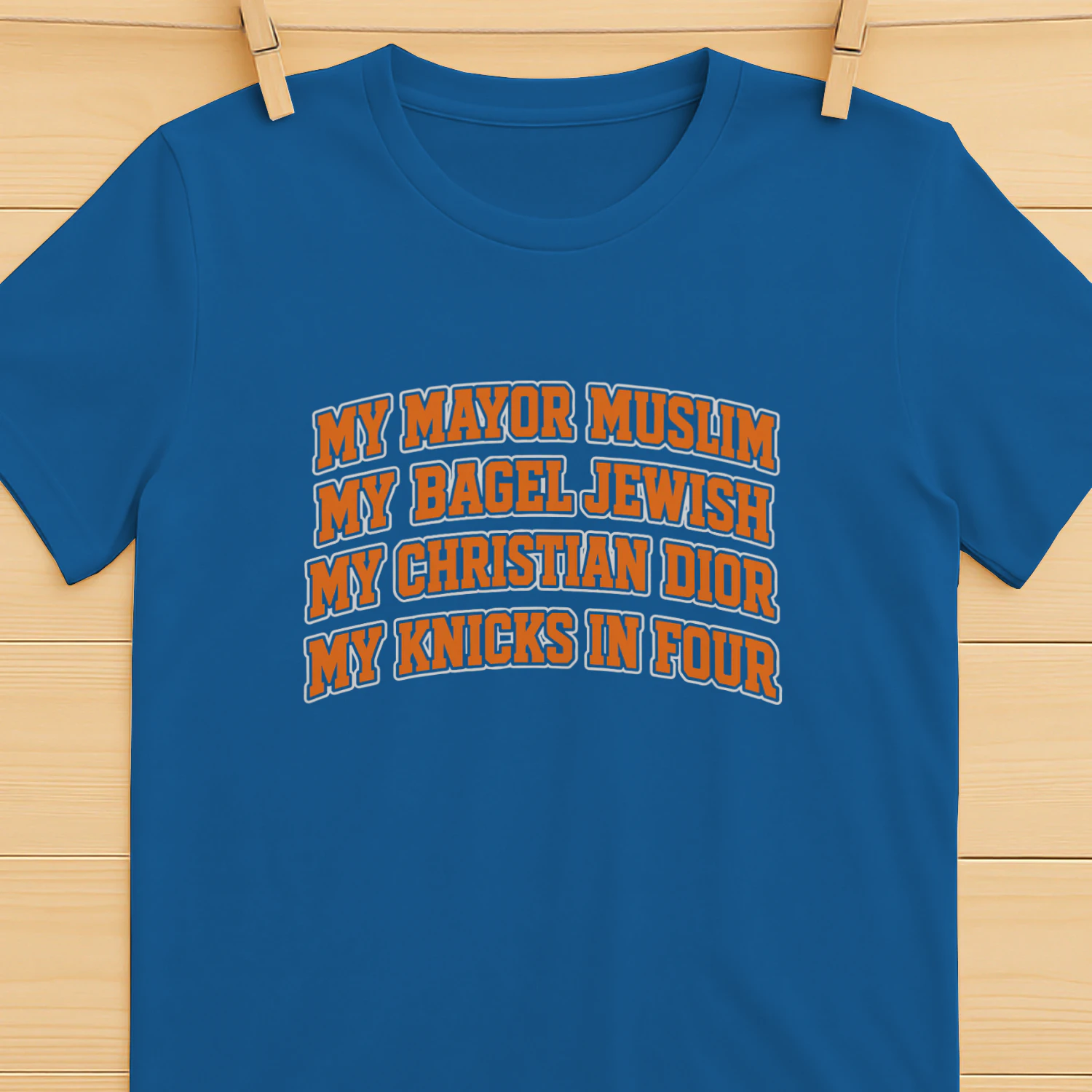 My Mayor Muslim, My Bagel Jewish, My Christian Fashion, My Team In Four Shirt