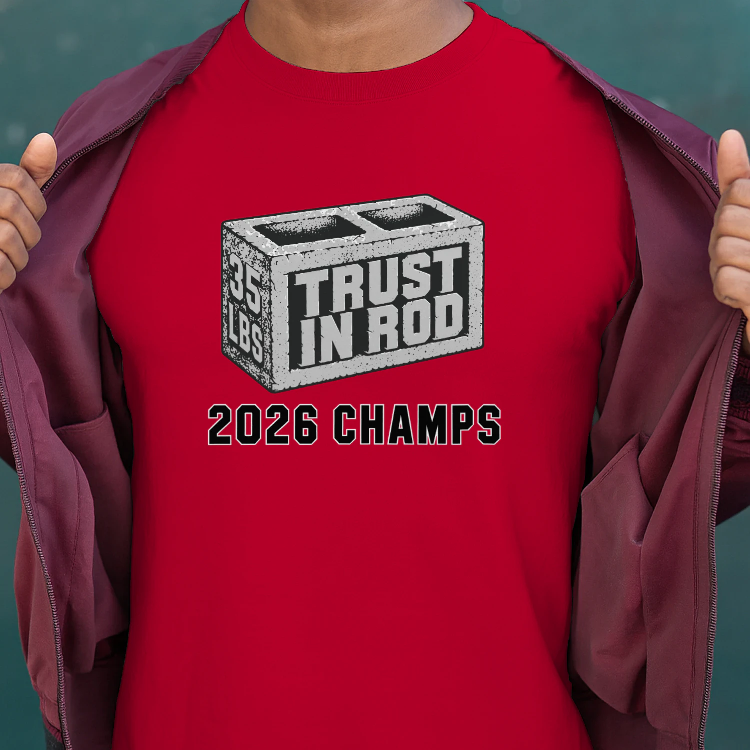 Rod Brind'Amour Trust in Rod 2026 Champs Shirt