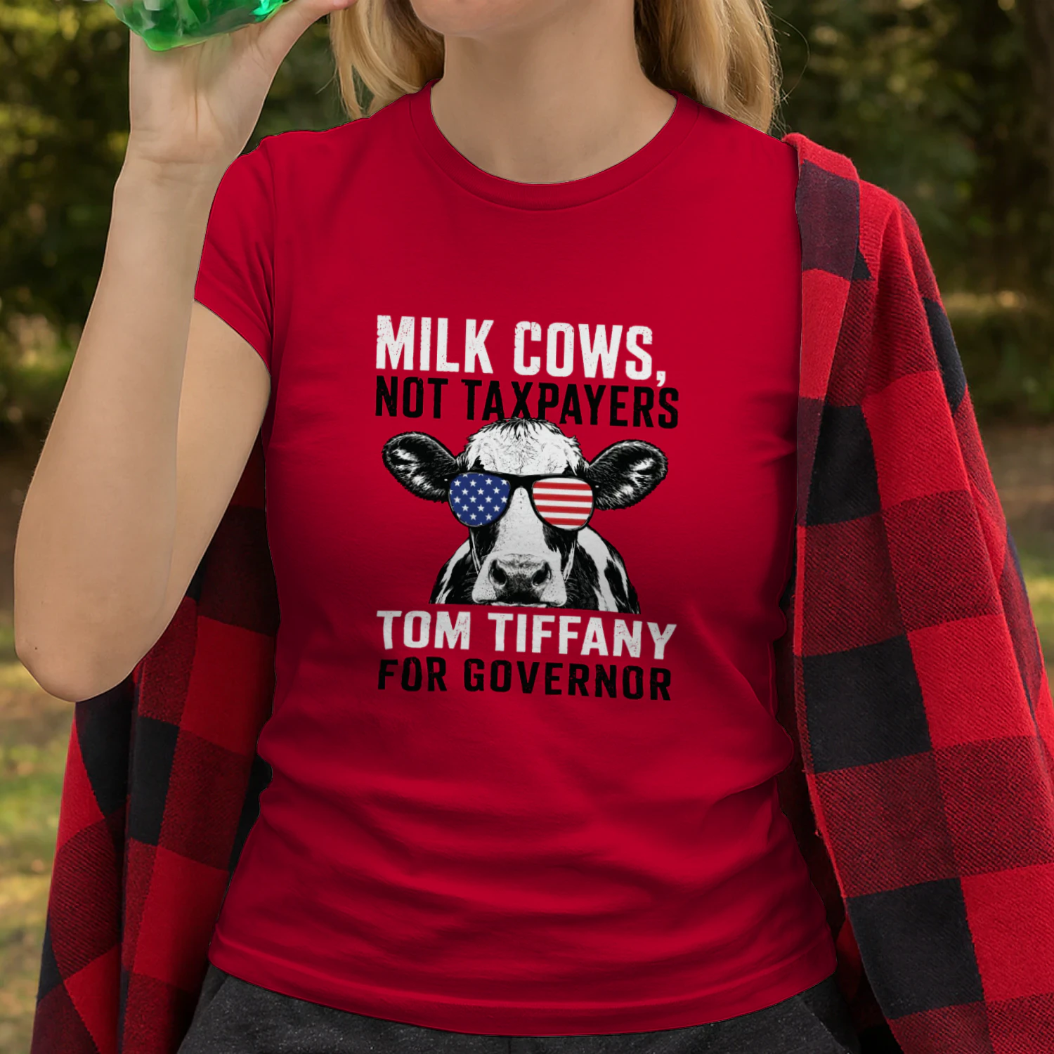 Milk Cows Not Taxpayers Tom Tiffany For Governor Shirt