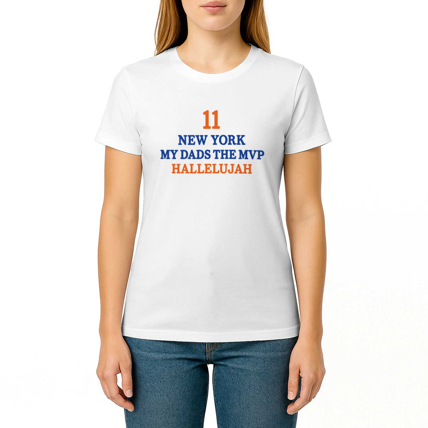 Jalen Brunson New York My Dads The MVP Hallelujah Print Shirt