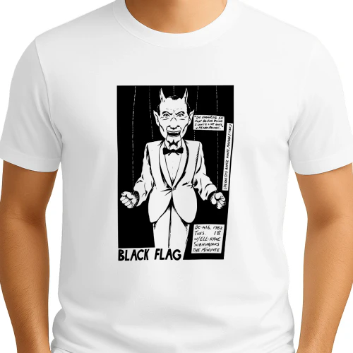Travis Barker Raymond Pettibon Black Flag Shirt