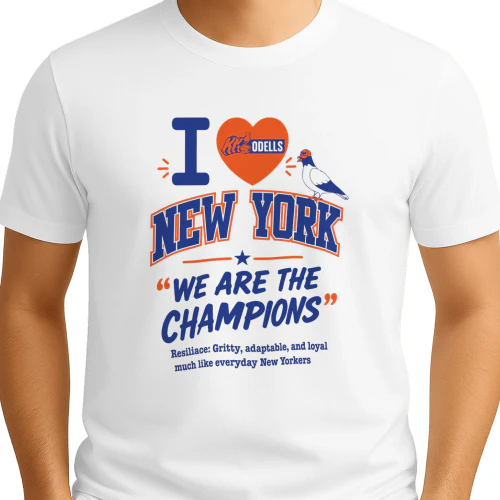 Mitchell Modell We Are The Champions Knicks Pigeon Shirt