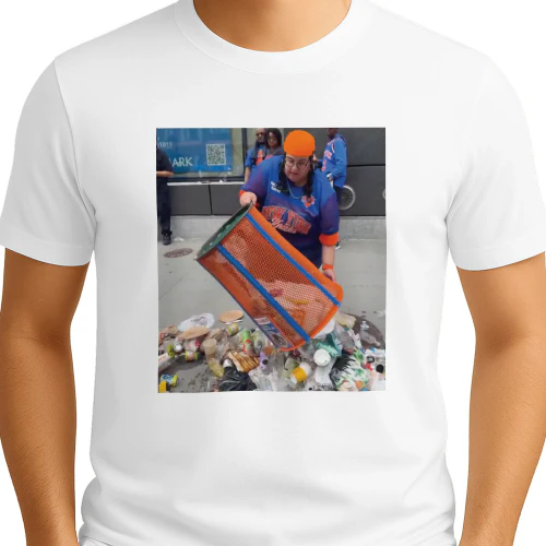 Knicks Dei Angie Base Stealing Trashcan Shirt