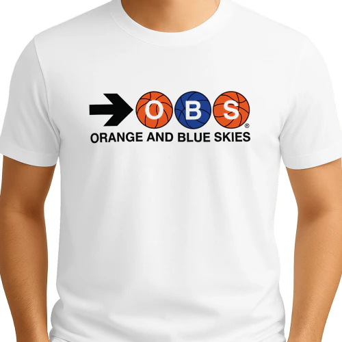 Spike Lee Orange and Blue Skies Shirt 2026 NBA Finals Game 2 Brooklyn Tee