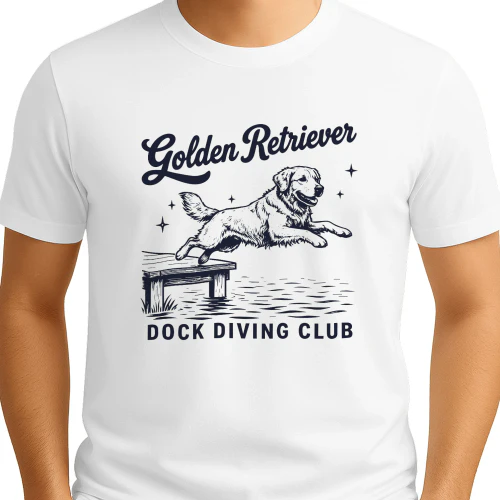 Golden Retriever Dock Diving Club Shirt