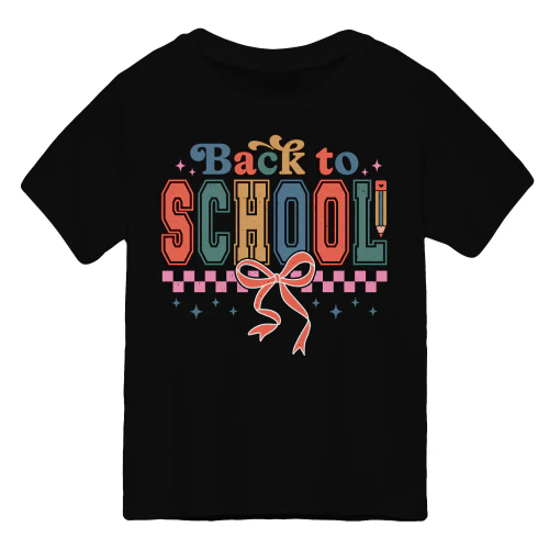 Back To School Retro Coquette Bow Pencil First Day Of School Design