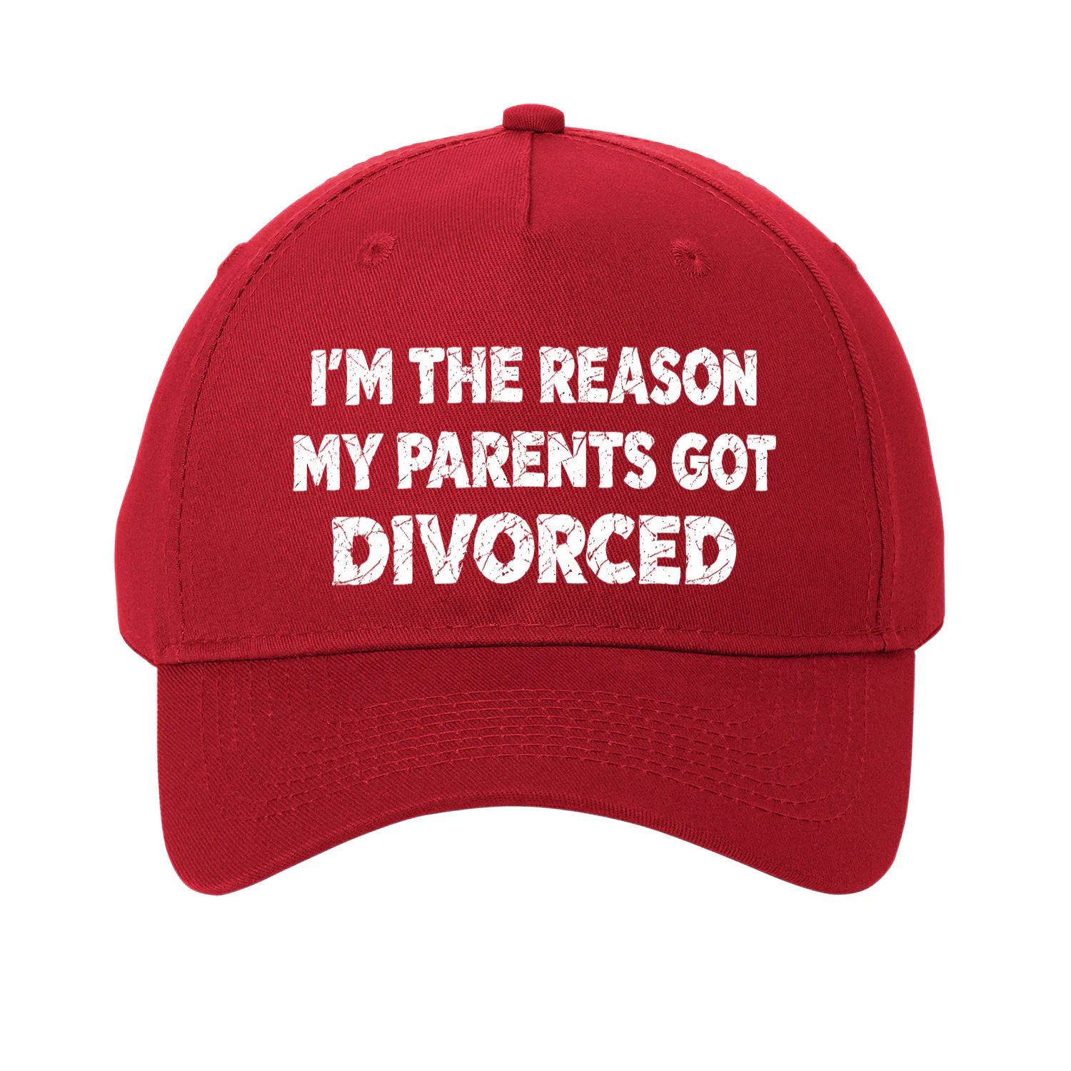 I'm The Reason My Parents Got Divorced - Funny Dark Humor Quote Design   