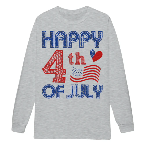 Happy 4th Of July American Flag USA Heart Patr