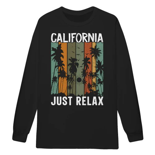 California Just Relax Beach Vacation Palm Trees - Travel Design