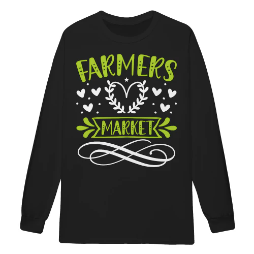 Farmers Market Love Cute Hand Drawn Heart Tractor - Fresh Produce Country Design