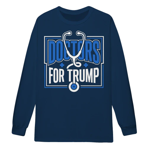 Doctors For Trump Stethoscope Blue Medical Support - Physician Political Design