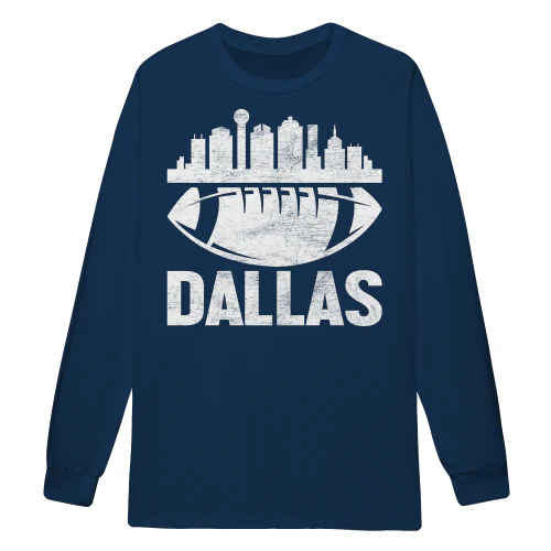 Dallas Football Skyline American Football City Game Day - Sports Design