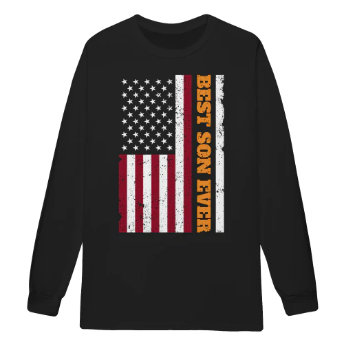 Best Son Ever Distressed American Flag Patriotic USA - Fourth Of July Design