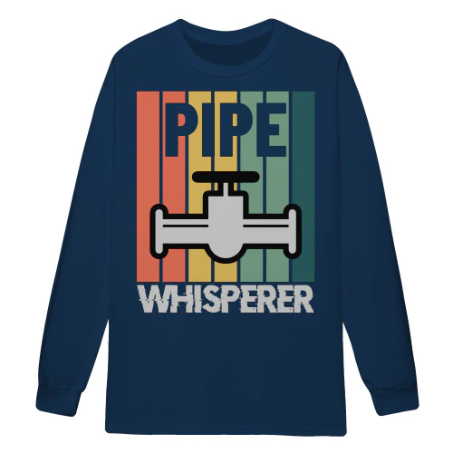 Pipe Whisperer Vintage Sunset Plumber Pipefitter Tradesman - Plumbing Design