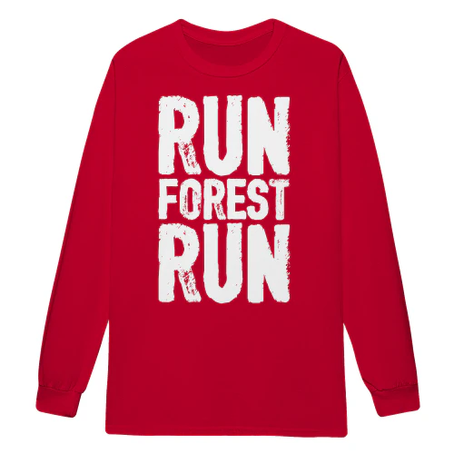 Run Forest Run Vintage Distressed Movie Inspired Runner Quote - Running Life Design