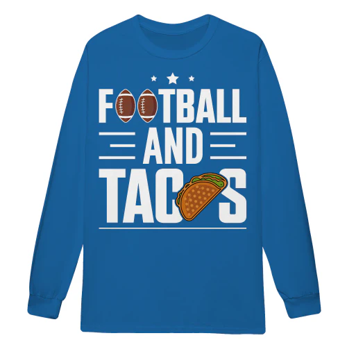 Football And Tacos American Football Game Day - Sports Fan Food Design
