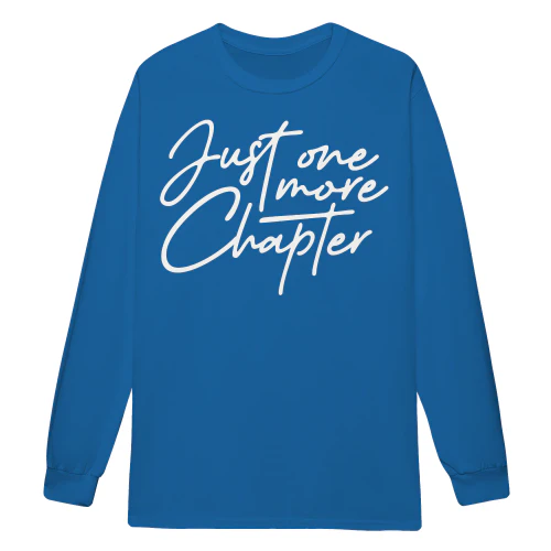 Just One More Chapter Funny Book Lover Reading Bookworm - Reading Design