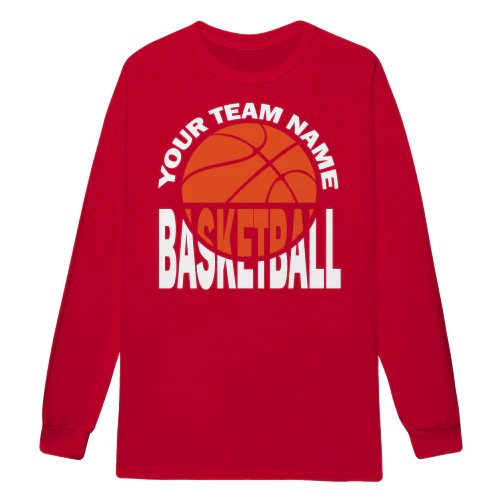 Custom Team Name Basketball Retro Orange Circular Sports Slogan - Basketball Team Design