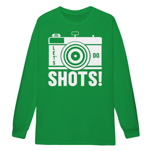 Let's Do Shots - Funny Photographer Pun Vintage Camera Graphic