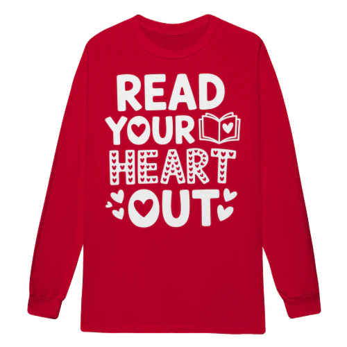 Read Your Heart Out Funny Reading Book Lover Cute Bookworm - Reading Design