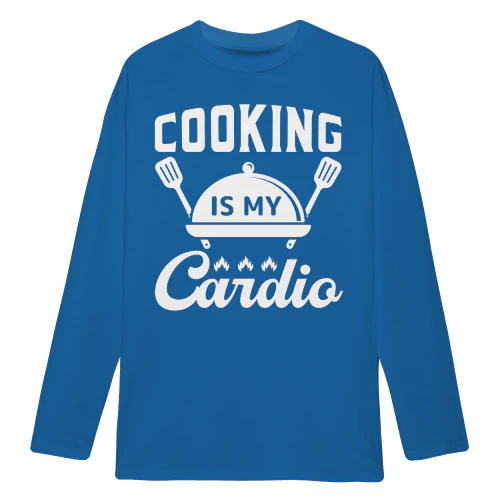 Cooking Is My Cardio Cloche Spatula Funny Chef - Culinary Kitchen Humor Design