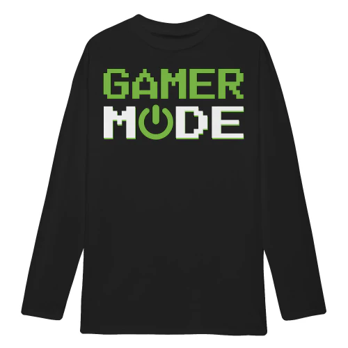 Gamer Mode On Pixel Power Icon - Gaming Headwear Graphic