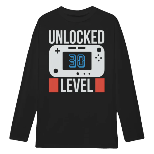 Level 30 Unlocked Handheld Console - 30th Birthday Graphic