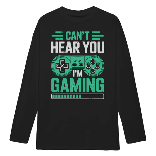 Can't Hear You I'm Gaming Retro Controller - Gamer Humor Graphic