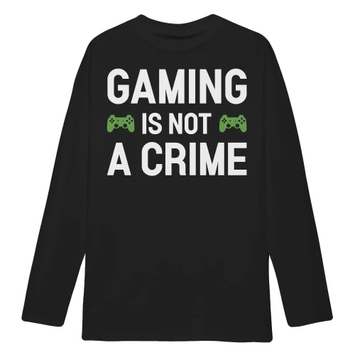 Gaming Is Not A Crime Controller - Vintage Gamer Typography Design