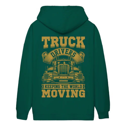 Truck Drivers Keeping The World Moving Retro Semi Big Rig - Trucking Design