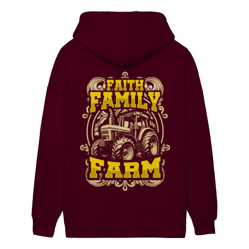 Faith Family Farm Vintage Tractor Agriculture Pride - Rural Life Design