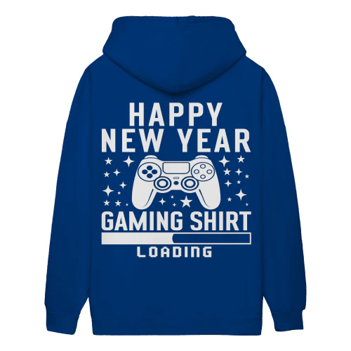 Happy New Year Gaming Controller - Video Gamer Holiday Graphic