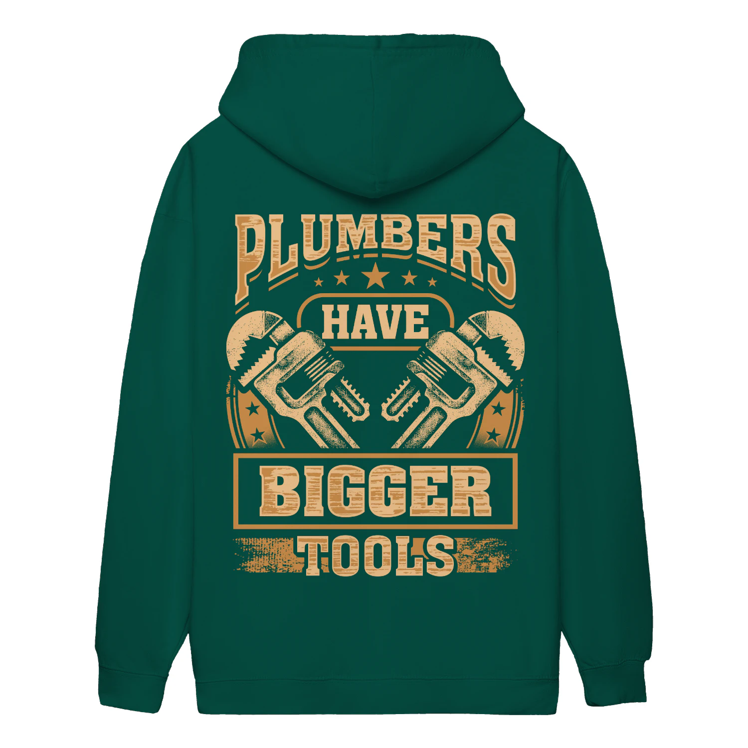 Plumbers Have Bigger Tools Funny Vintage Pipe Wrench Tradesman - Plumbing Design